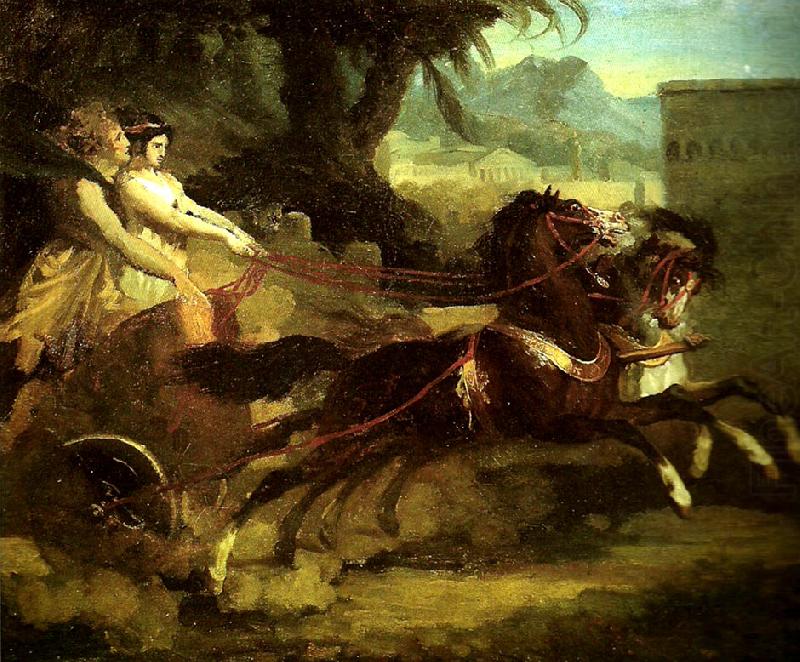 Theodore   Gericault le retour de la course china oil painting image